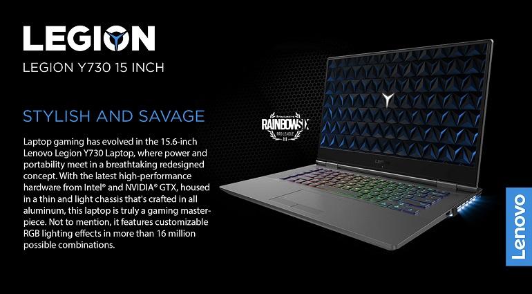Lenovo Legion Y730 Gaming Laptop