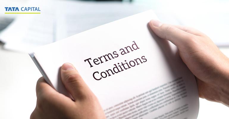 Terms and Conditions for Two Wheeler Loan